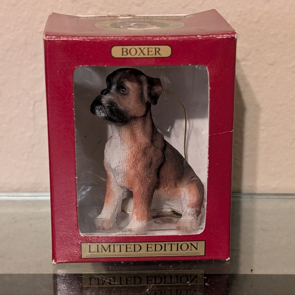 Boxer Dog Christmas Ornament Limited Edition ACA Limited Edition Collectors
